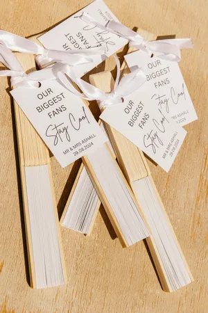 Bridesmaids and Guests Hand Fan thumbnail 14