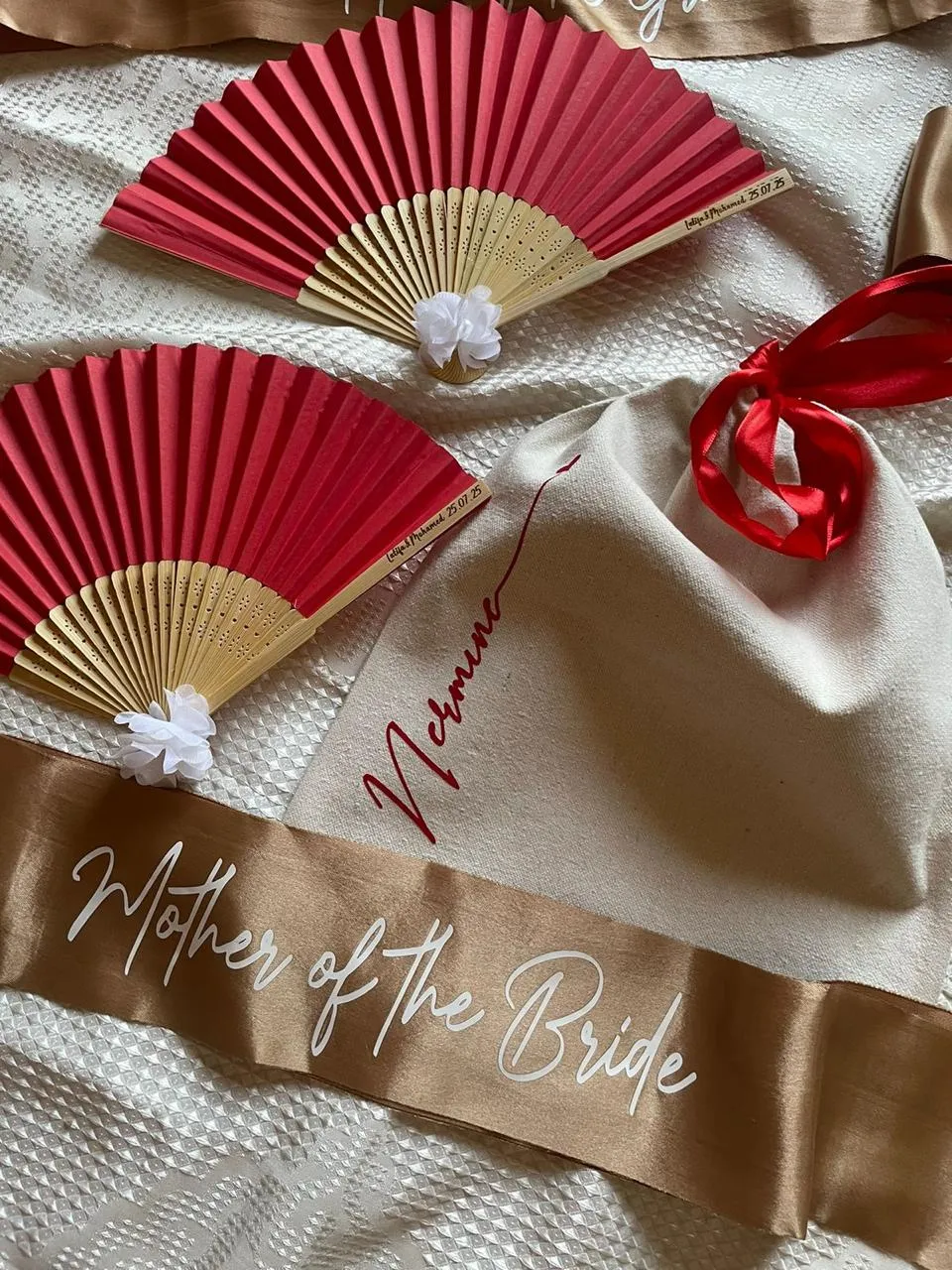 Bridesmaids and Guests Hand Fan image 10