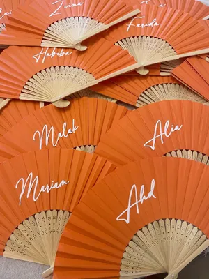 Bridesmaids and Guests Hand Fan thumbnail 8