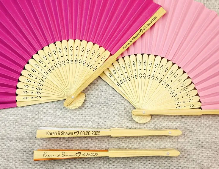 Bridesmaids and Guests Hand Fan image 12