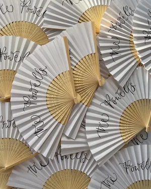 Bridesmaids and Guests Hand Fan thumbnail 7