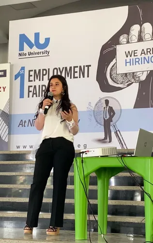 It was a pleasure being part of the 1st career fair at Nile University