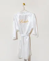 Bridal Satin Robe thumbnail 1