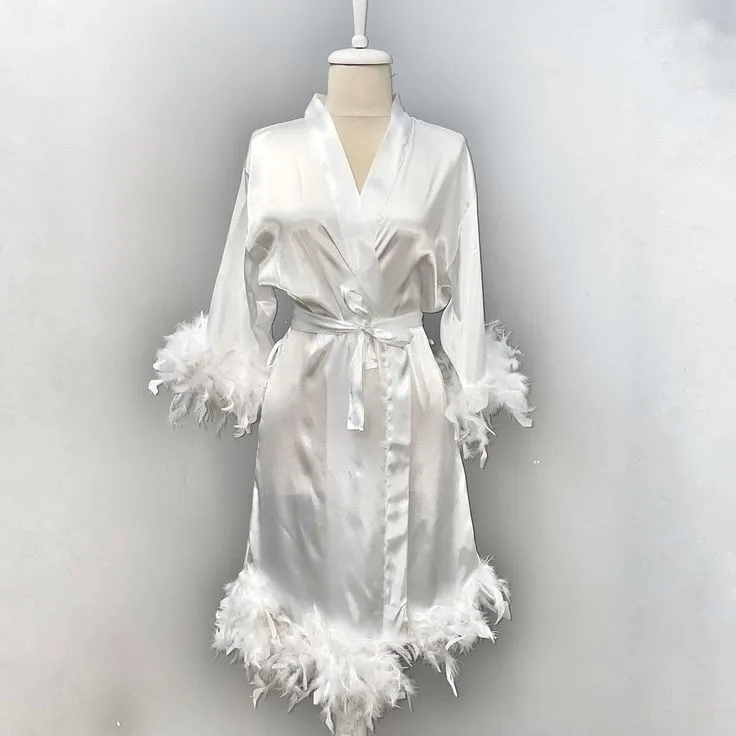 Bridal Satin Robe image 11