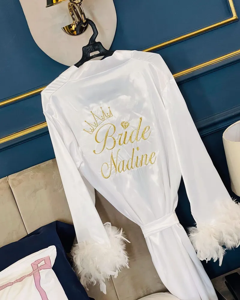 Bridal Satin Robe image 5