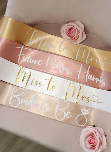 Bride and Bridesmaids Sash