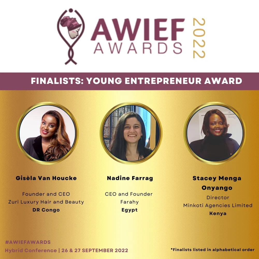 Meet the 3 fantastic finalists in the hashtag#YoungEntrepreneur category of our 2022 hashtag#AWIEFAwards
