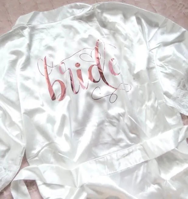 Bridal Satin Robe image 4