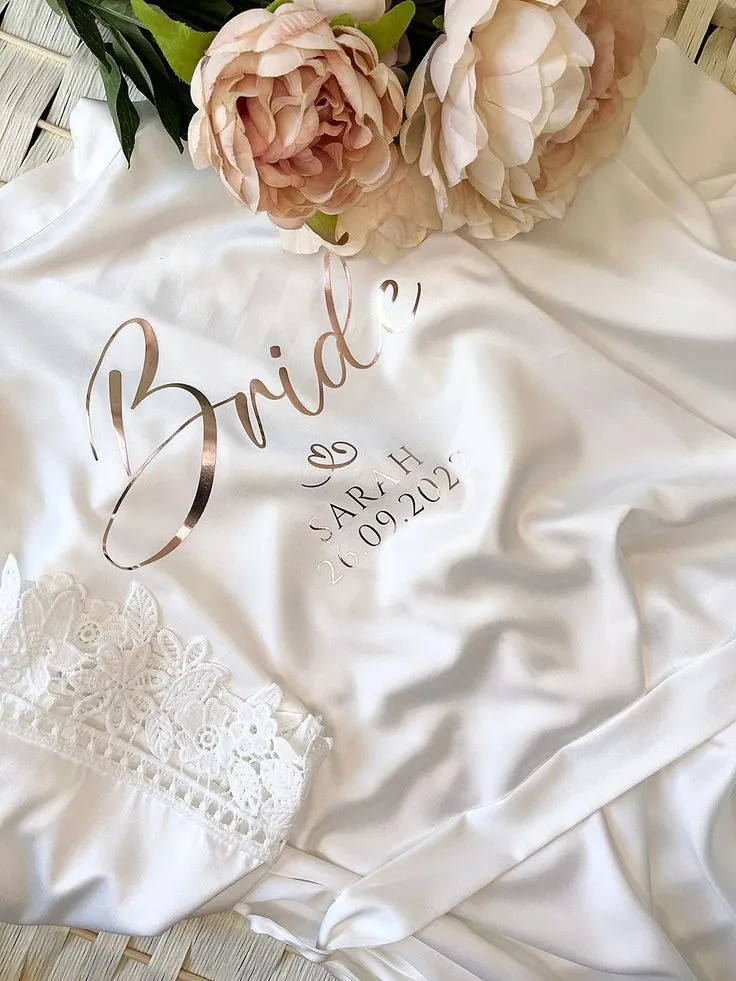 Bridal Satin Robe image 8