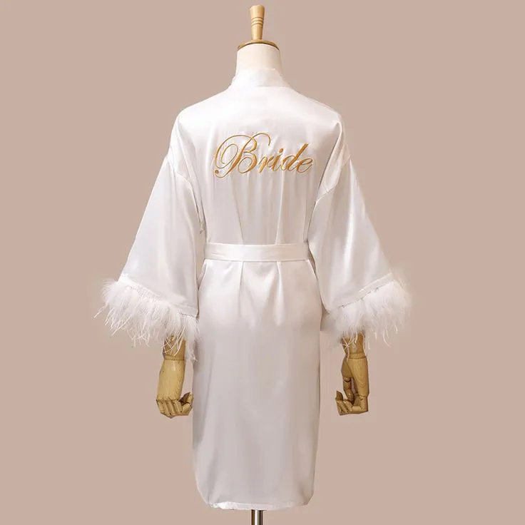 Bridal Satin Robe image 7