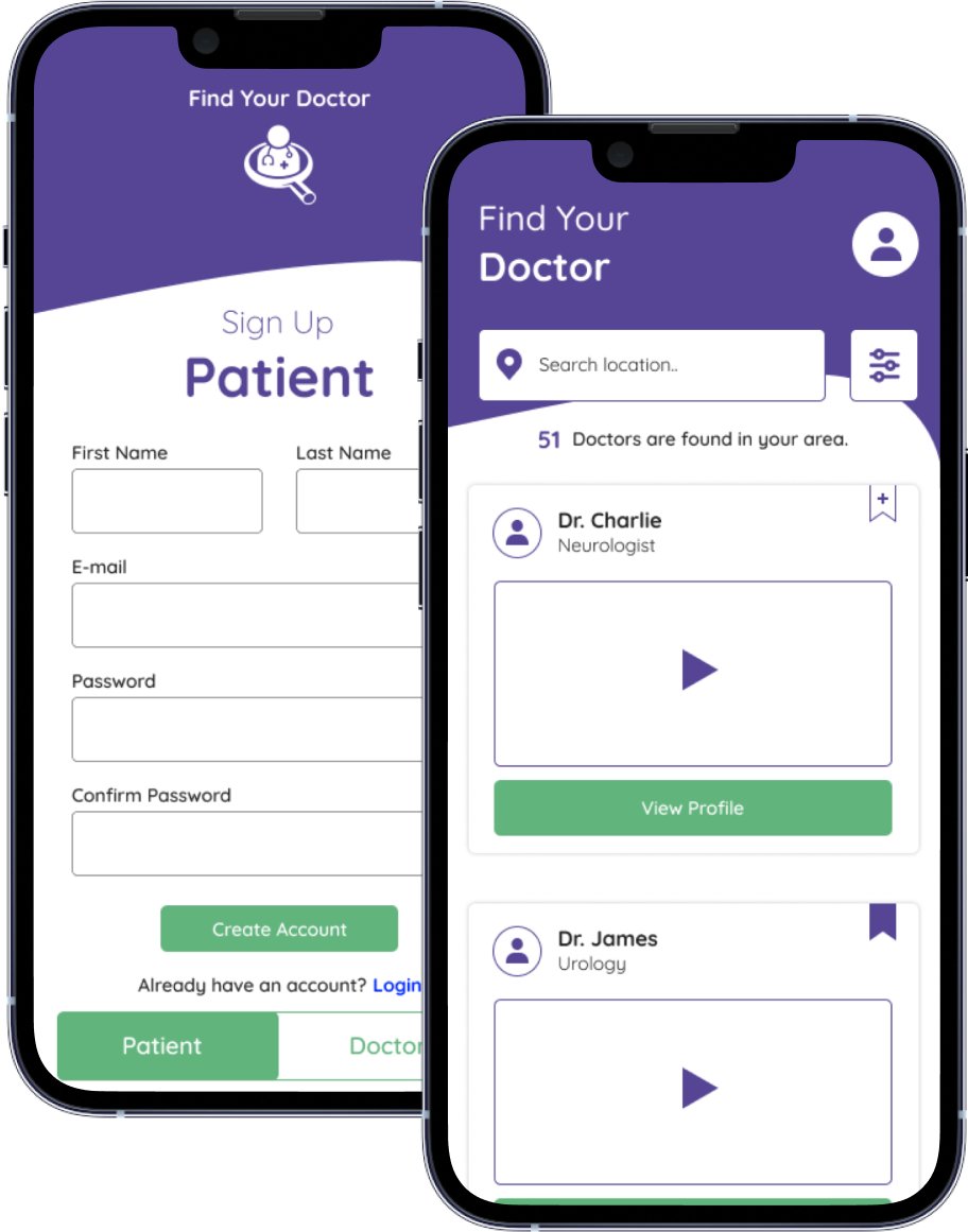 Doctor App, Find your doctor