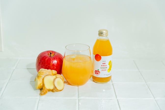 BEAMS JAPAN×あべりんご園 アップルジンジャージュース (250ml×6本)