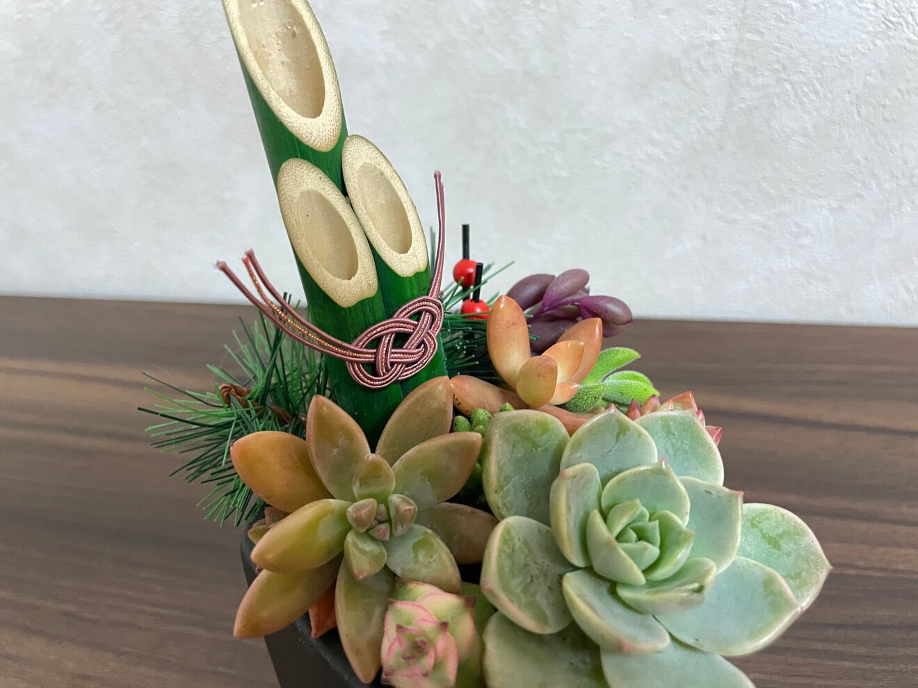 🎍多肉寄植えの門松🎍 12月25日16時までor29日午後のみ名古屋オフィス