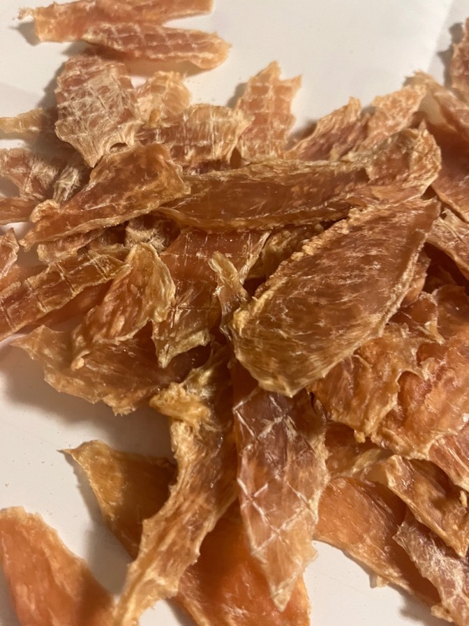 山原若鶏手作り　ささみジャーキー30g
無添加◦保存料不使用
素材だけの味