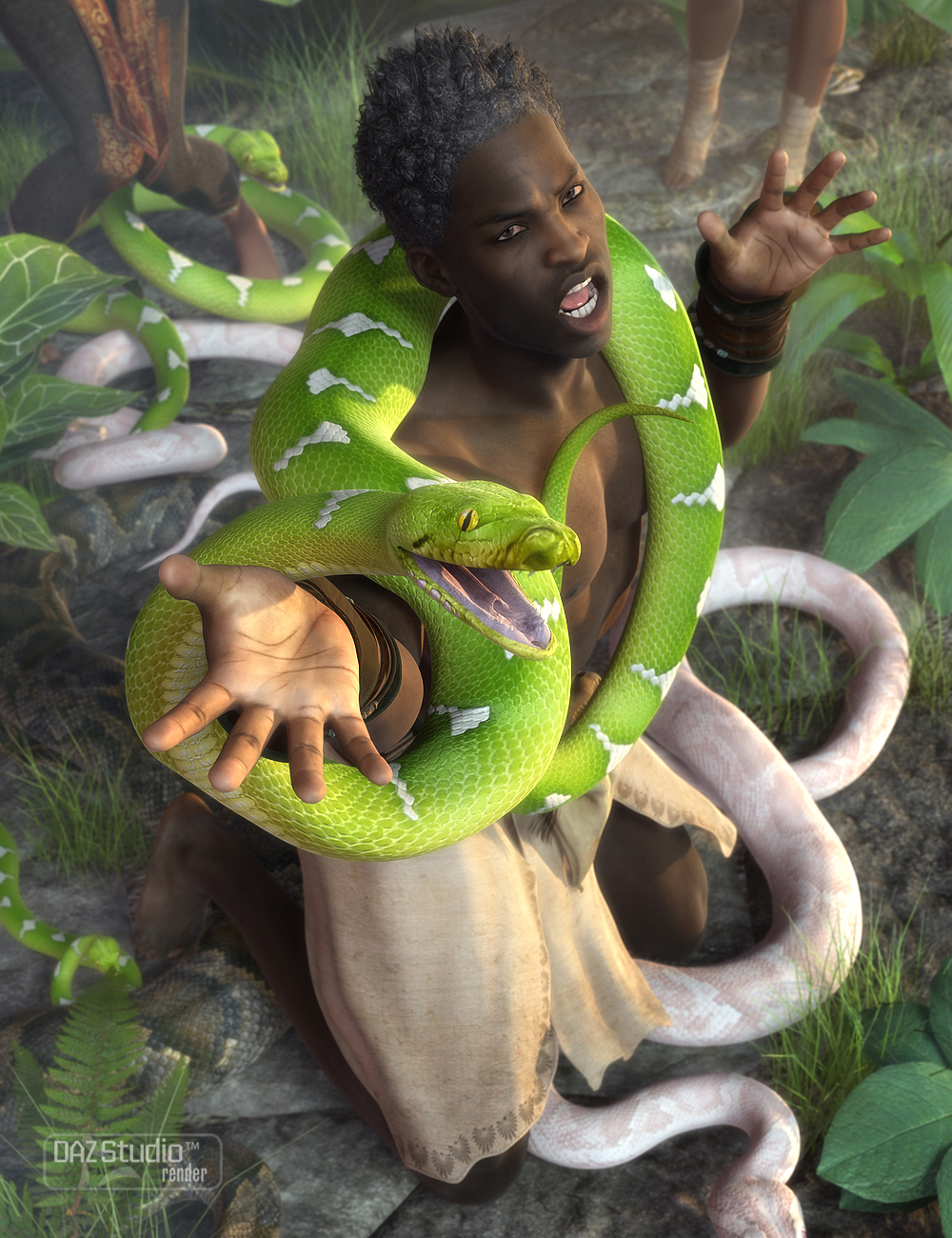 Morphing Python by: , 3D Models by Daz 3D