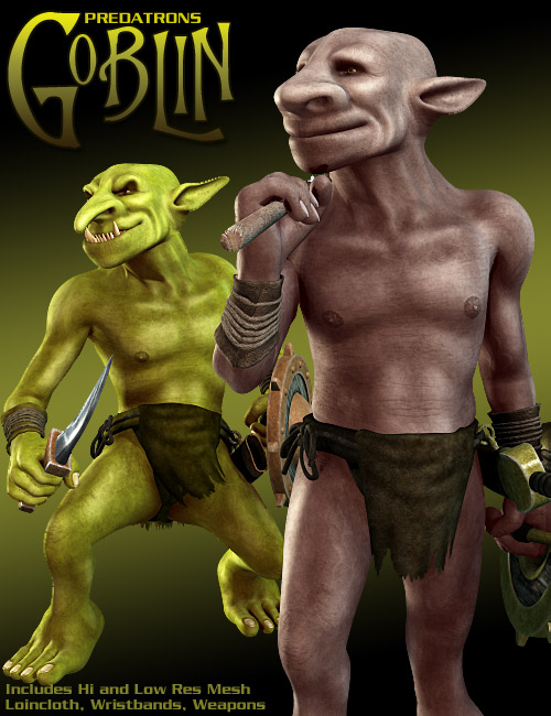 Predatron's Goblin by: Predatron, 3D Models by Daz 3D