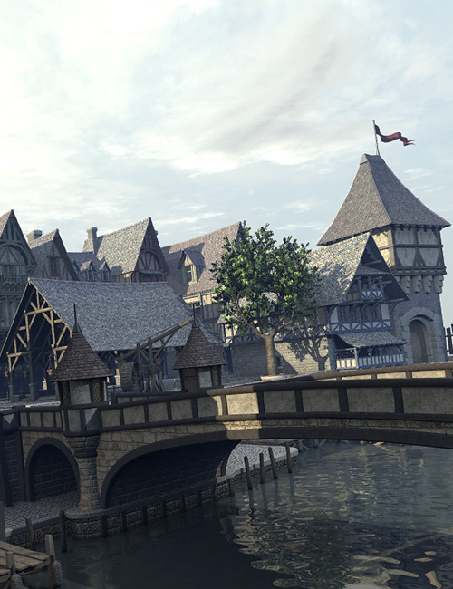 Medieval Docks by: Faveral, 3D Models by Daz 3D