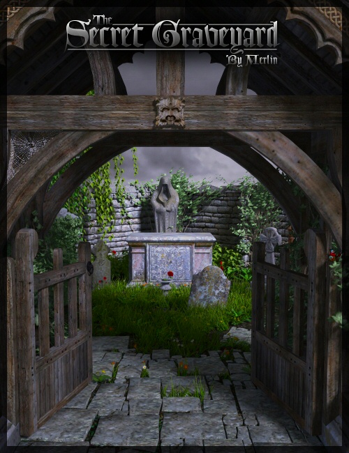 The Secret Graveyard by Merlin by: Merlin Studios, 3D Models by Daz 3D