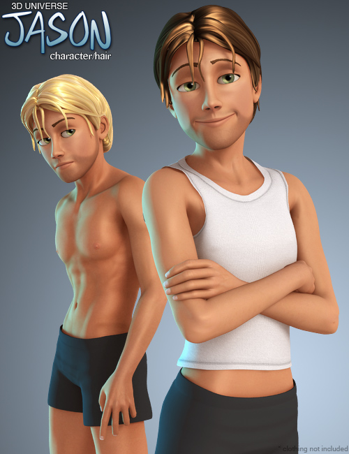 Jason for Genesis (Character) by: 3D Universe, 3D Models by Daz 3D