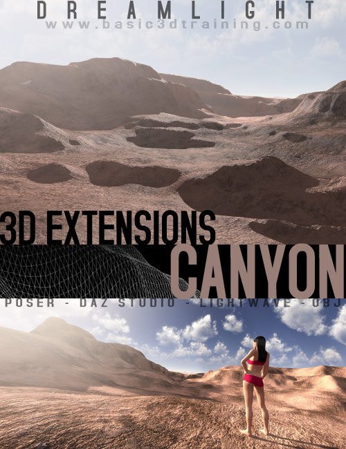 3D Extensions  Canyon by: Dreamlight, 3D Models by Daz 3D