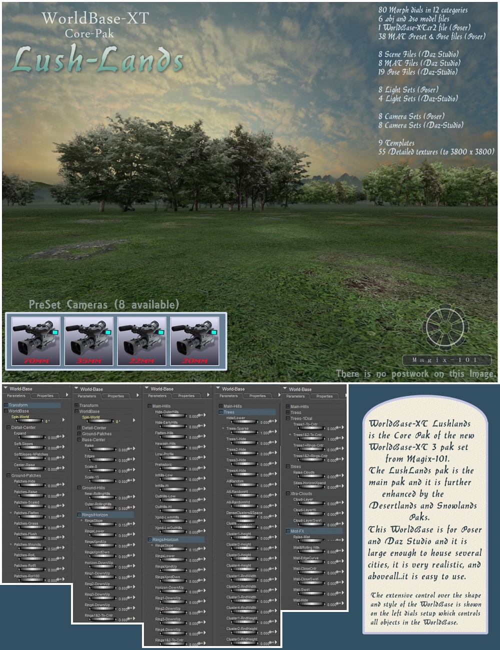 The All New Worldbase XT Lushlands by: Magix 101, 3D Models by Daz 3D