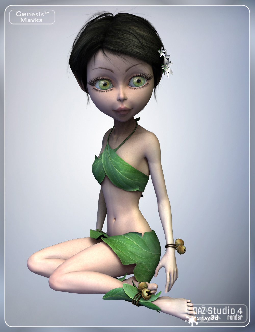 Leafy Suit for Genesis by: smay, 3D Models by Daz 3D