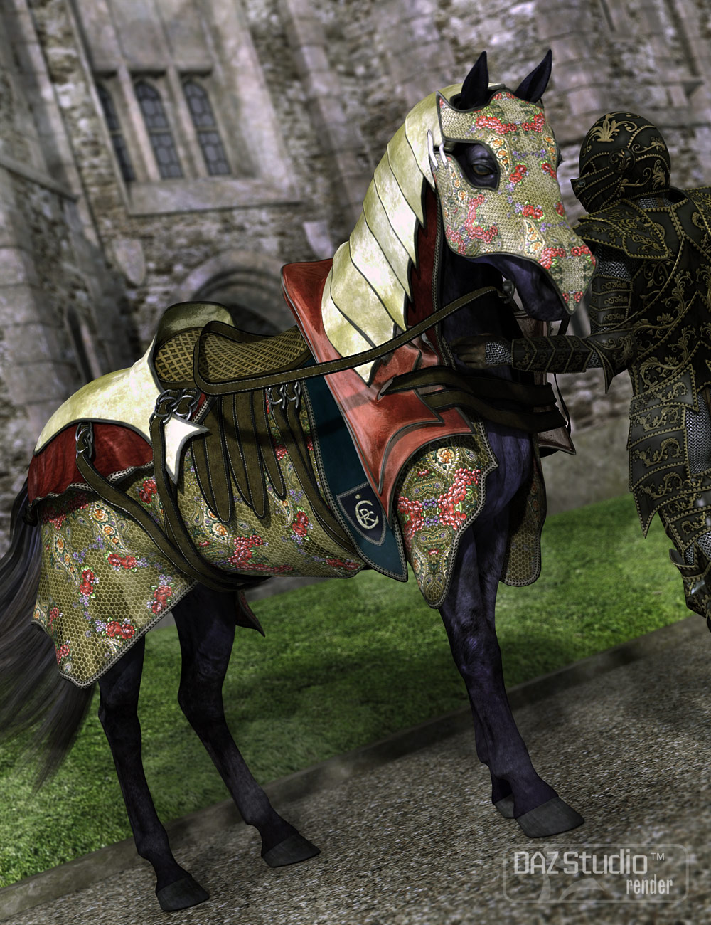 Ceremonial Horse Armor by: Barbara BrundonSarsa, 3D Models by Daz 3D