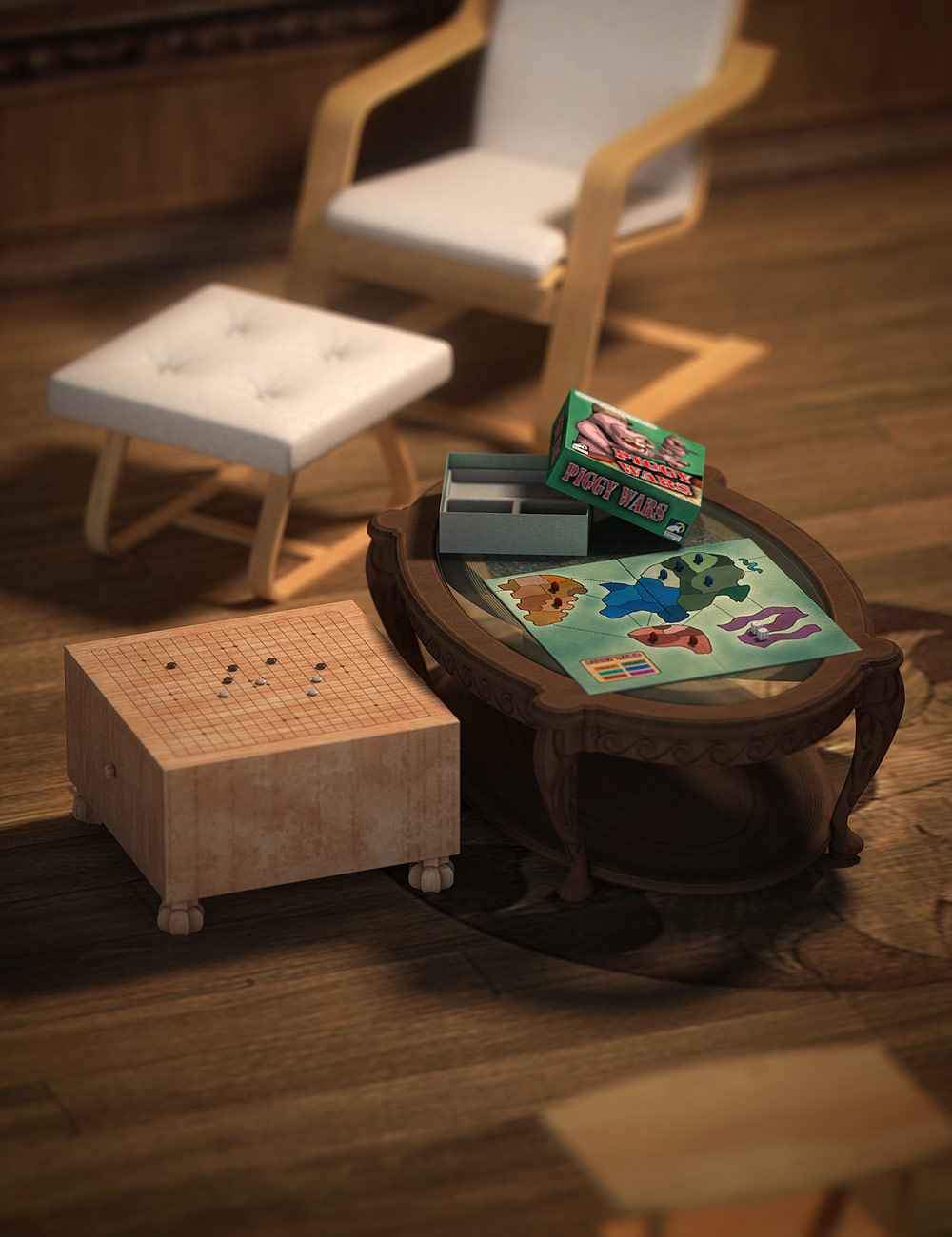 Board Games by: Valandar, 3D Models by Daz 3D