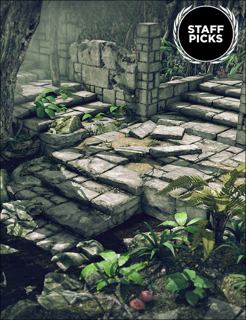 Modular Ruins by: , 3D Models by Daz 3D