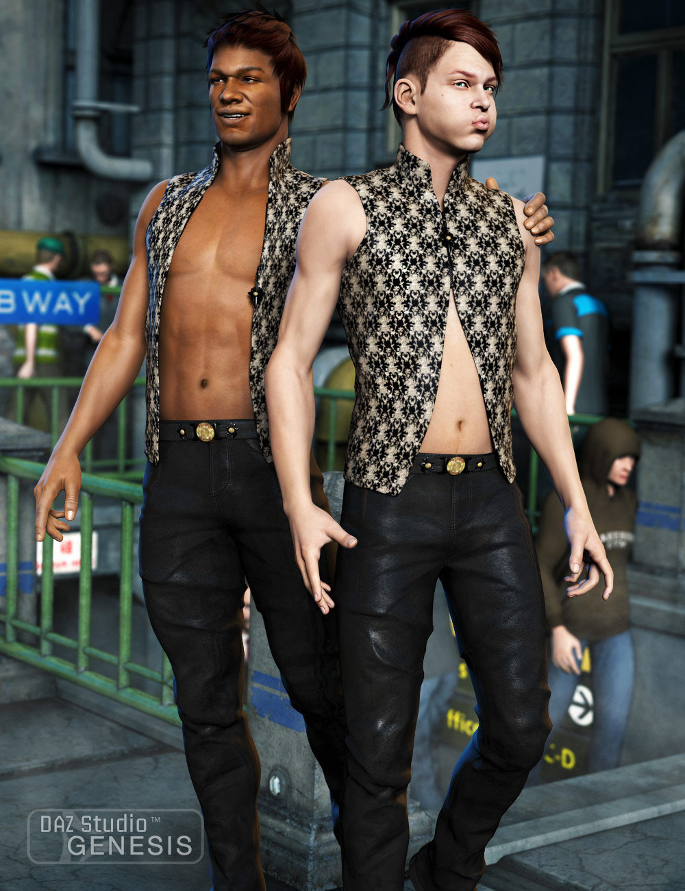 Men's Night Life by: MadaSarsa, 3D Models by Daz 3D