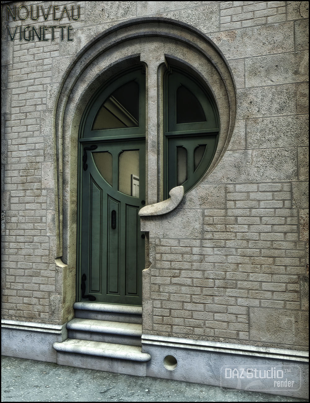 Nouveau Vignette by: Jack Tomalin, 3D Models by Daz 3D