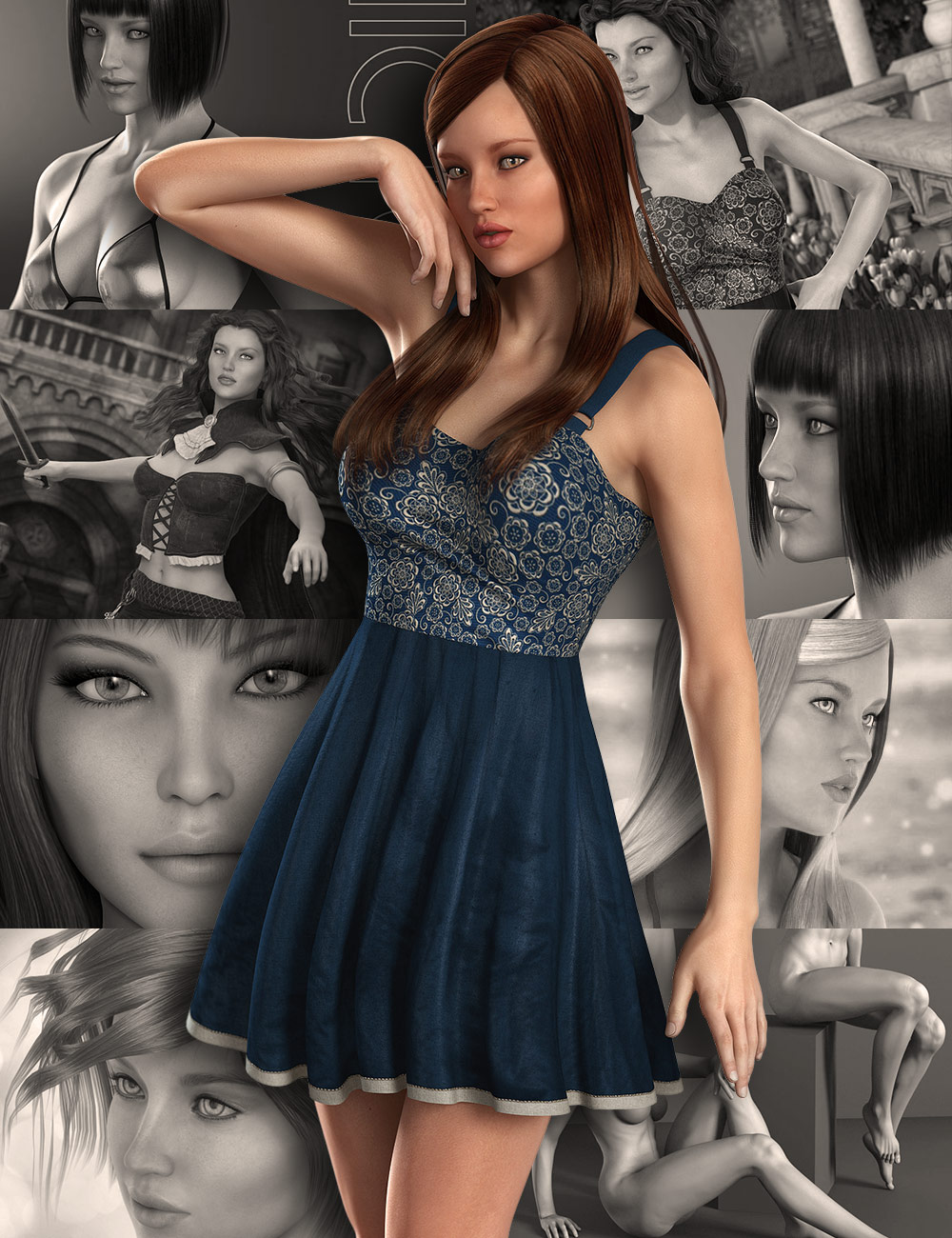 Victoria 6 Starter Bundle by: , 3D Models by Daz 3D
