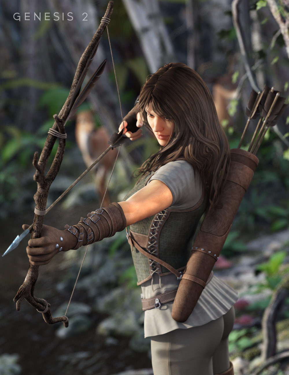Ranger Props for Genesis 2 Female(s) by: 3D Universe, 3D Models by Daz 3D