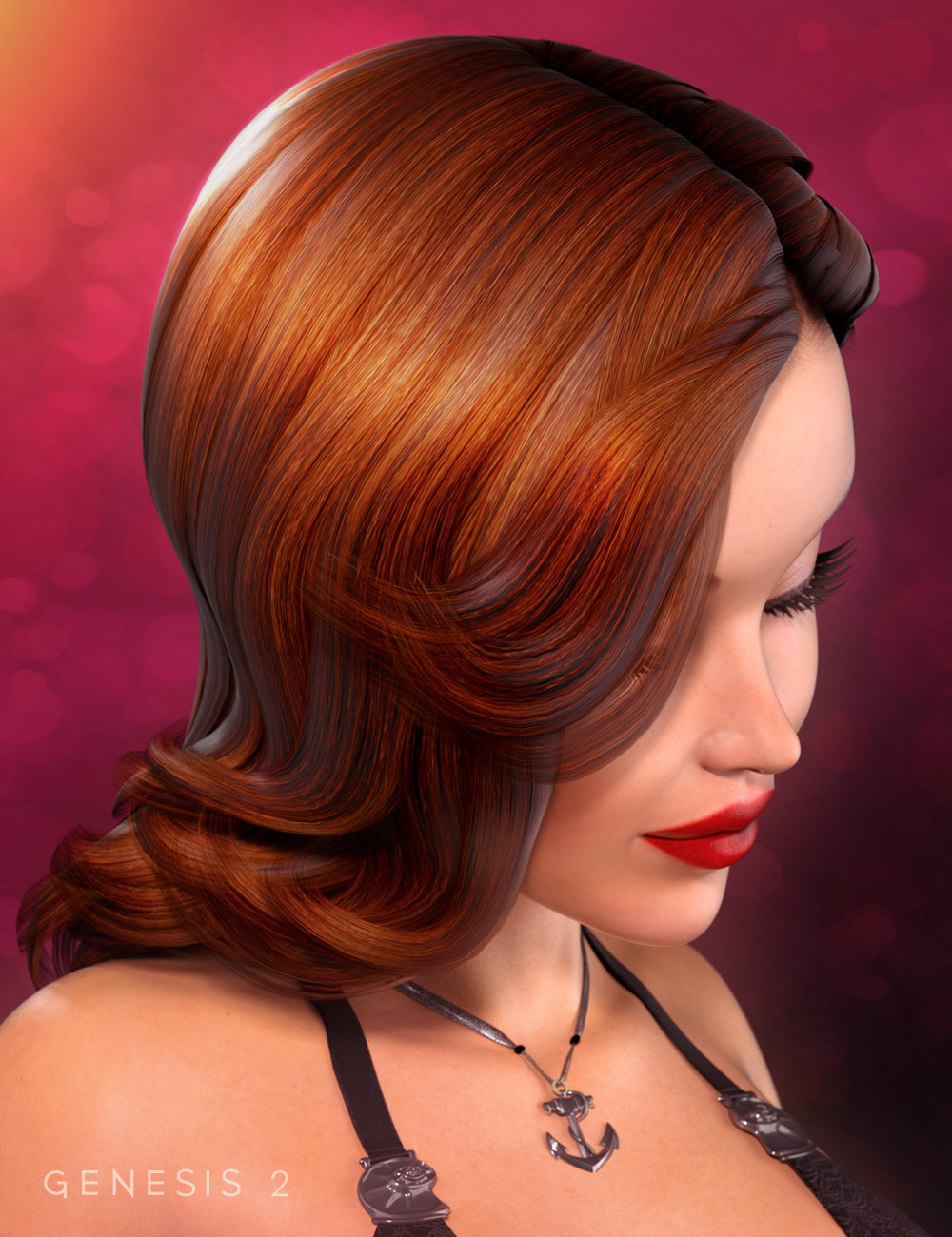 Diva Hair for Genesis 2 Female(s) by: , 3D Models by Daz 3D
