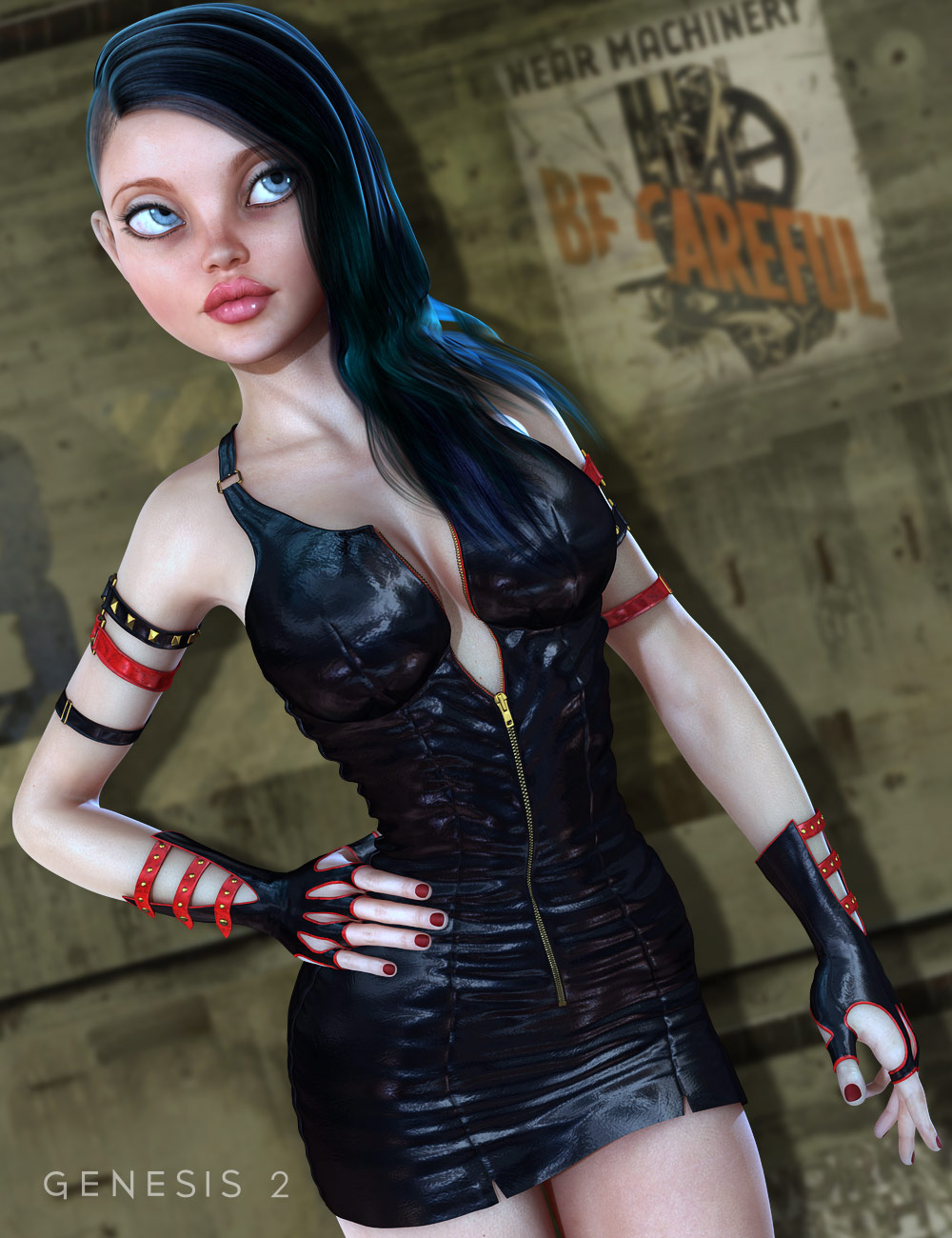 TEC5 for Genesis 2 Female(s) by: 4blueyes, 3D Models by Daz 3D