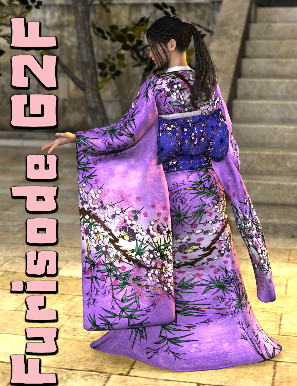 Furisode Genesis 2 Female(s) by: SickleyieldFuseling, 3D Models by Daz 3D