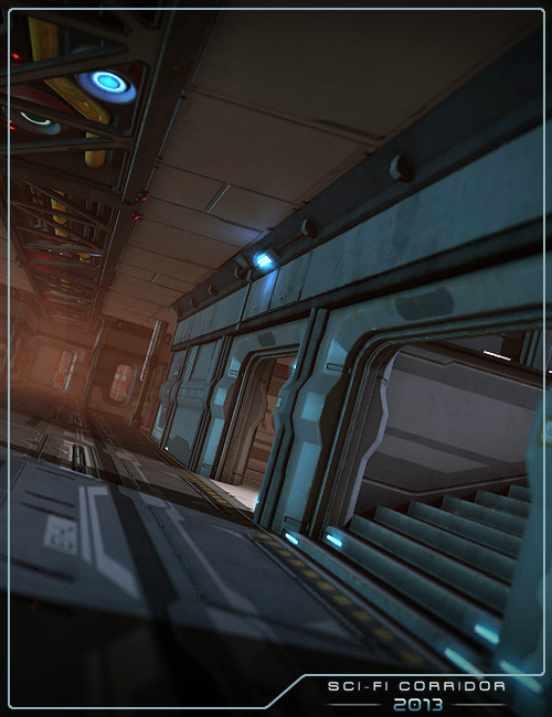 Sci-Fi Corridor 2013 by: Stonemason, 3D Models by Daz 3D