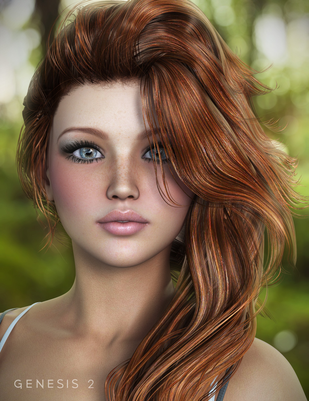 End of Summer Hair for Genesis and Genesis 2 Female(s) by: goldtassel, 3D Models by Daz 3D