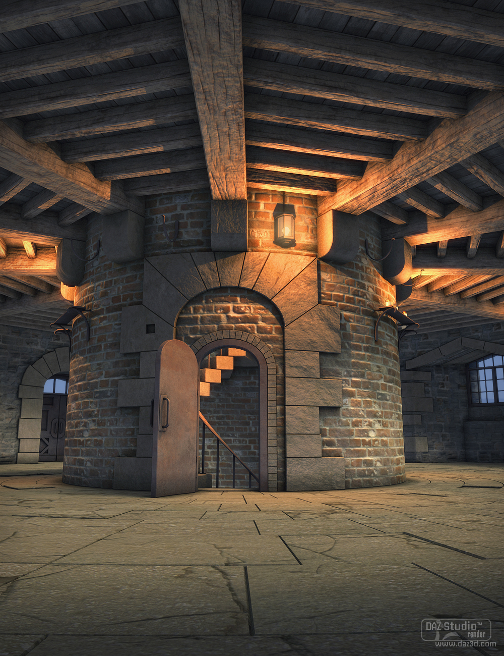 Castle Turret by: SoulessEmpathy, 3D Models by Daz 3D