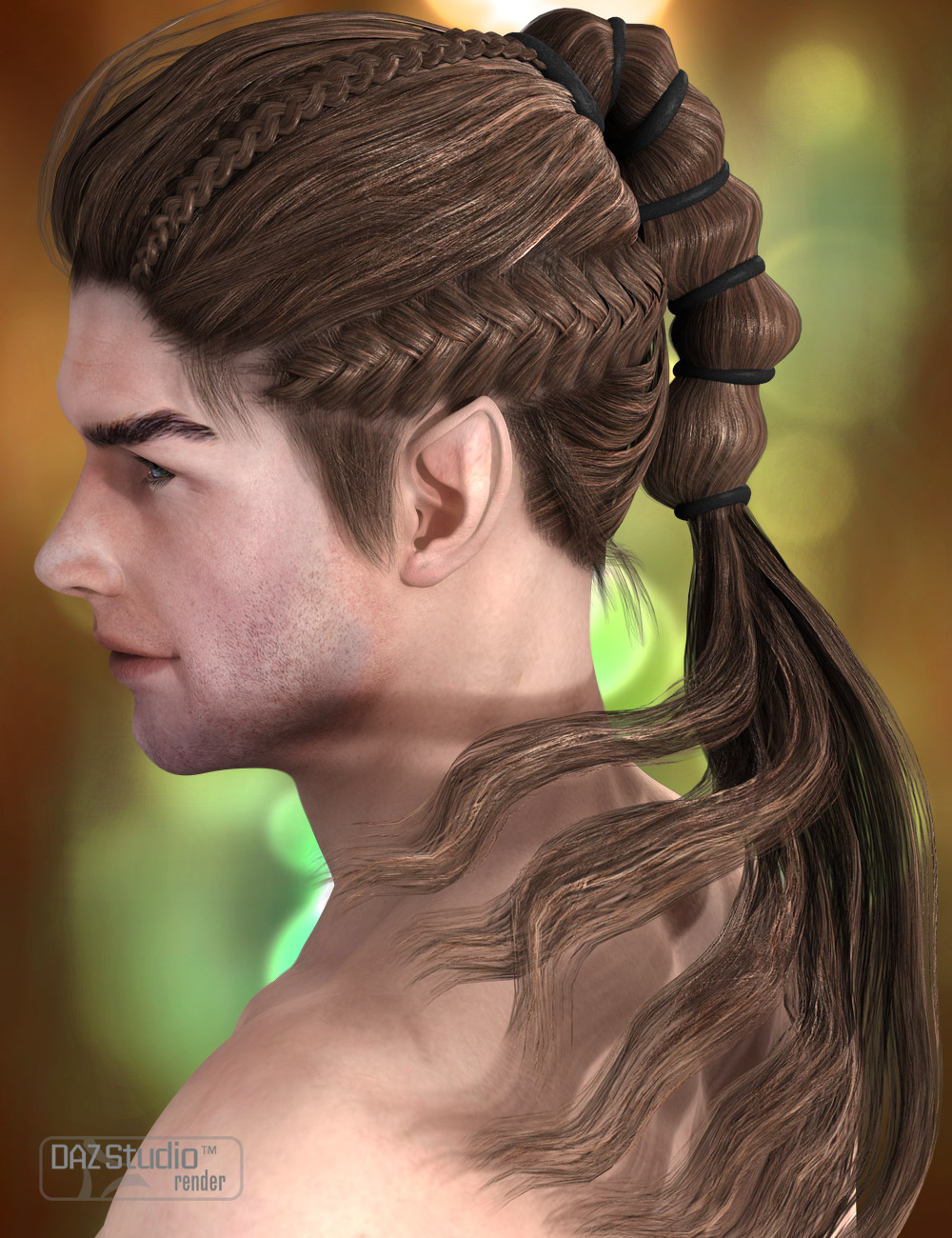 Milen Hair by: AprilYSH, 3D Models by Daz 3D
