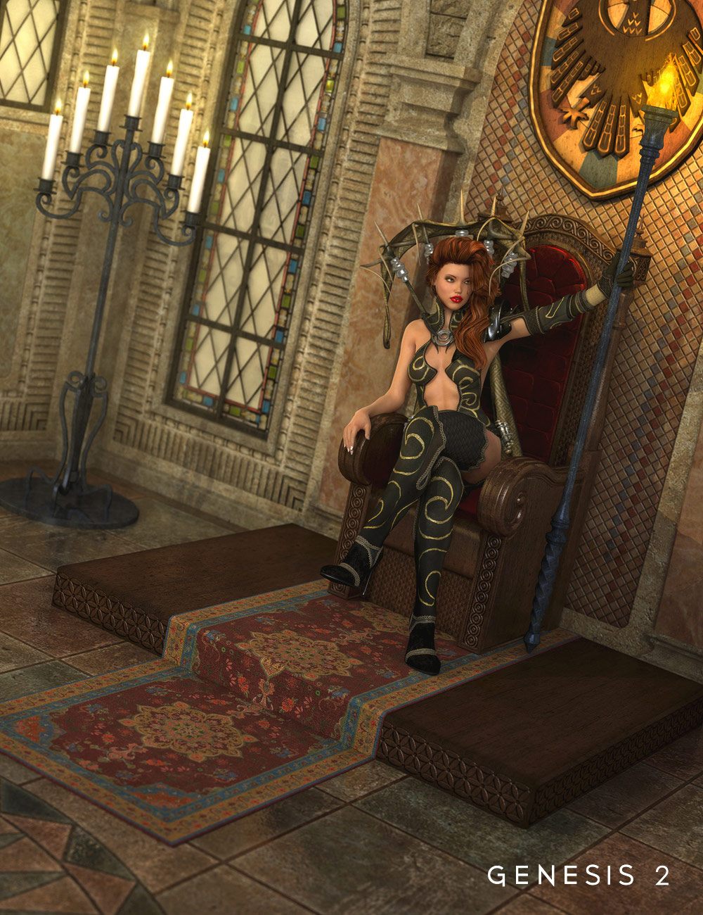 DM's Queen's Chamber by: Daniemarforno, 3D Models by Daz 3D