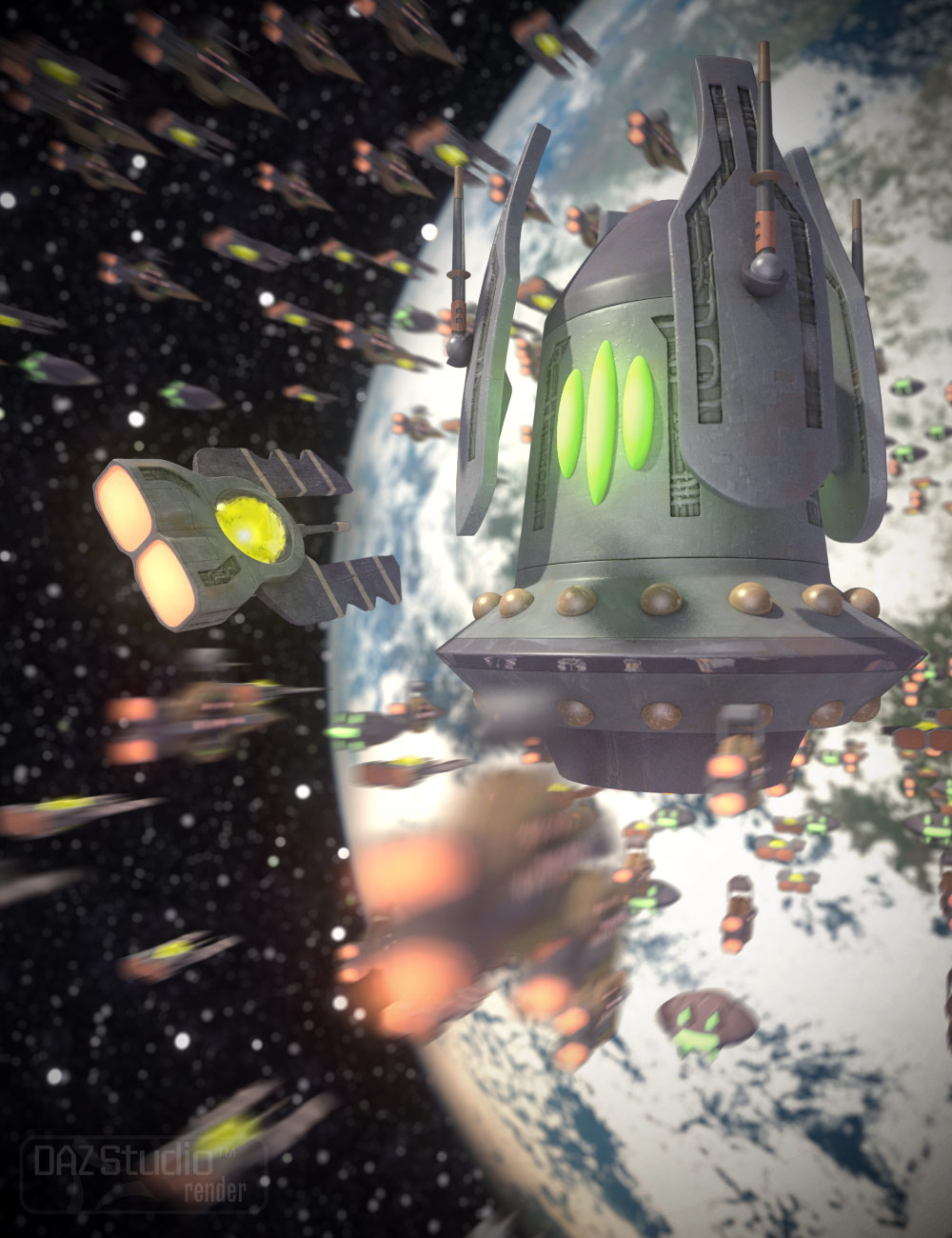 Alien Invasion! by: Valandar, 3D Models by Daz 3D