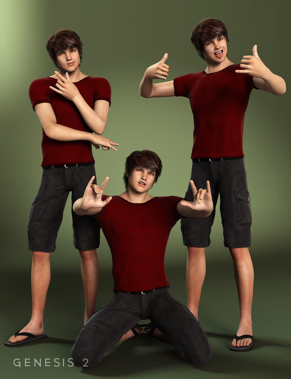 BWC Cool Teen Jayden 6 by: Sedor, 3D Models by Daz 3D