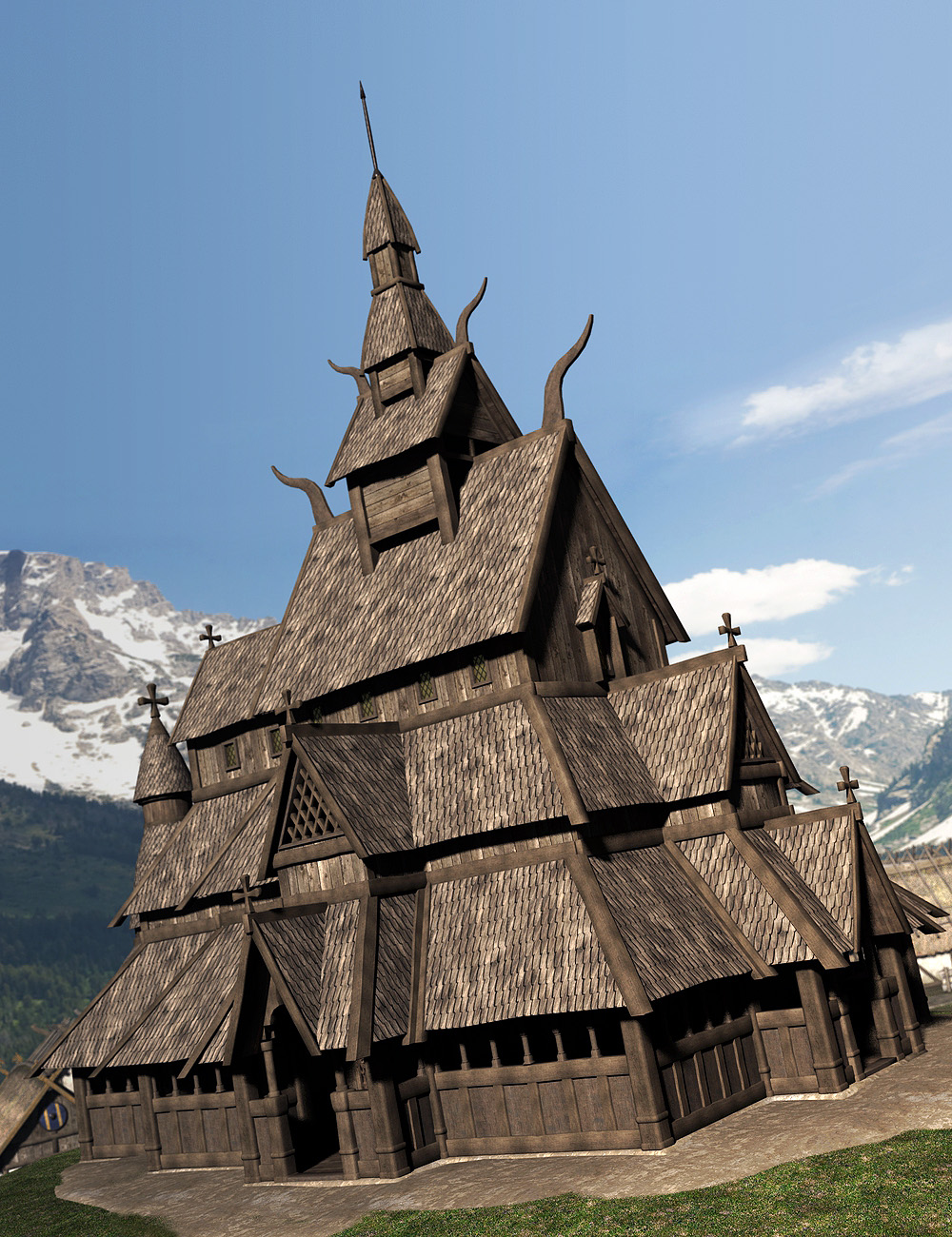 Viking Village Bundle by: Faveral, 3D Models by Daz 3D