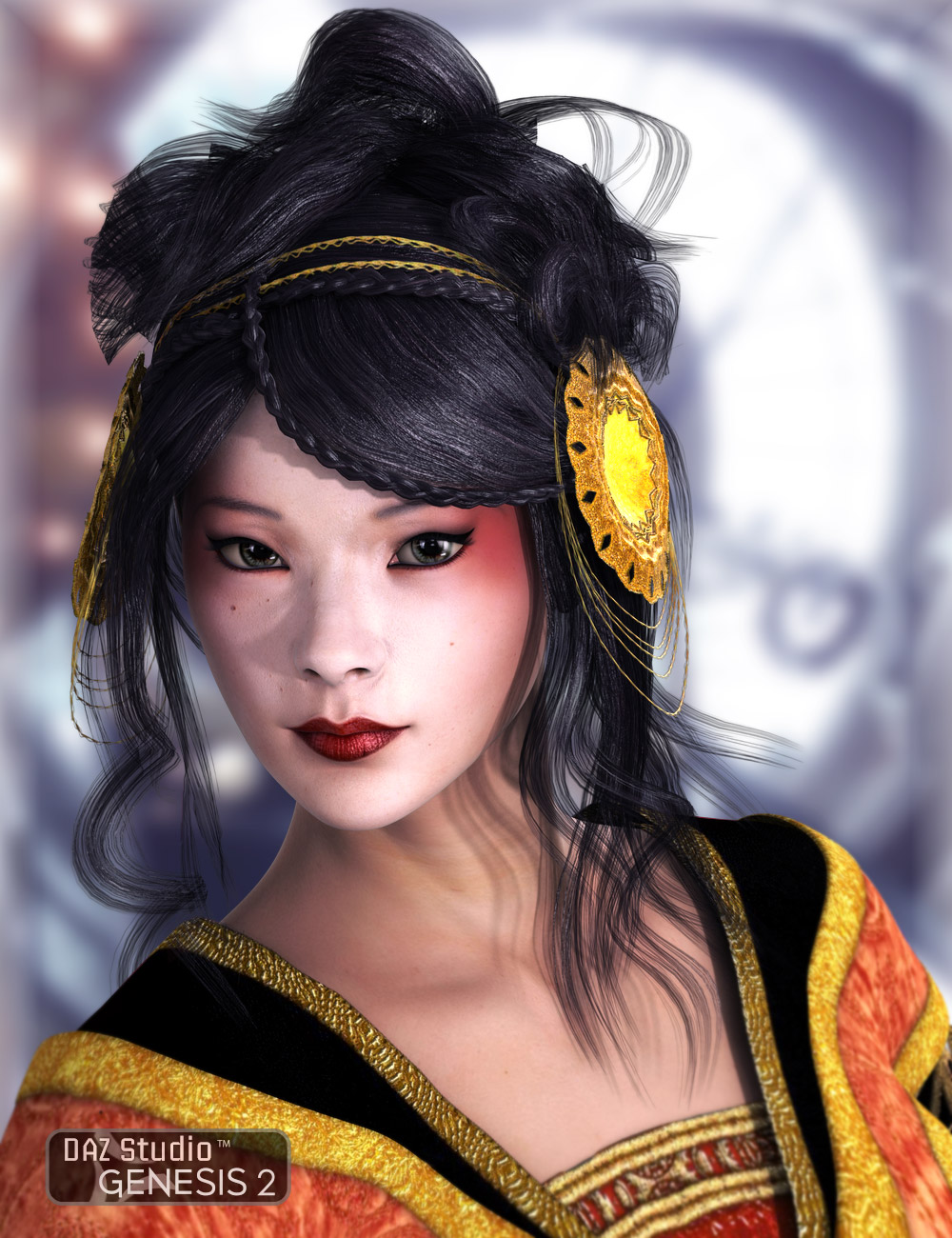Xinxue Hair by: AprilYSH, 3D Models by Daz 3D