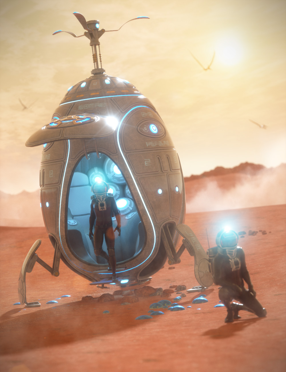 Nomad Module 2 by: petipet, 3D Models by Daz 3D