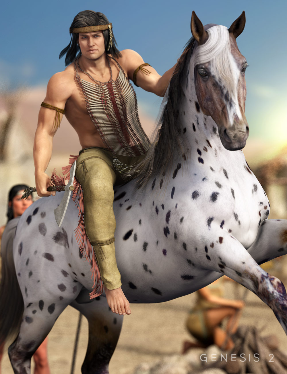 Courageous Warrior for Genesis 2 Male(s) by: Barbara BrundonSarsa, 3D Models by Daz 3D