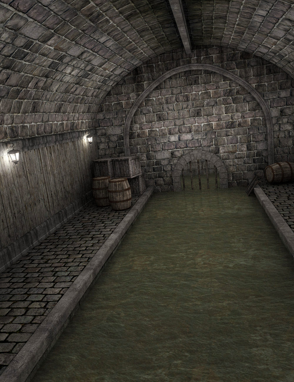 Medieval Sewer by: , 3D Models by Daz 3D