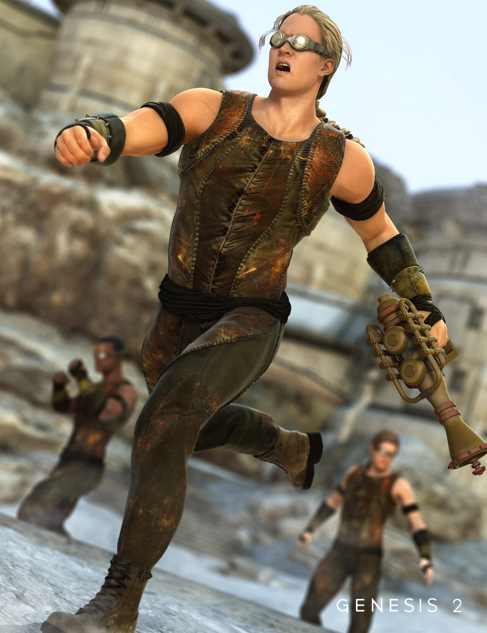 Outpost Mercenary for Genesis 2 Male(s) by: MadaSarsa, 3D Models by Daz 3D