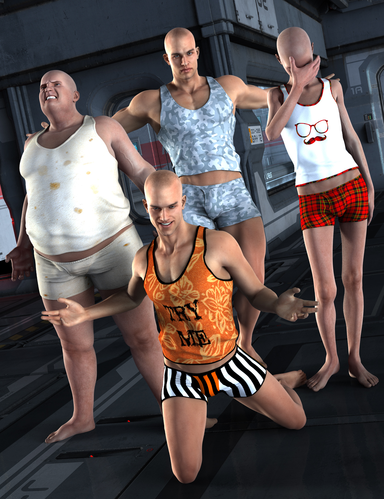Funky Bundle by: Cake One, 3D Models by Daz 3D